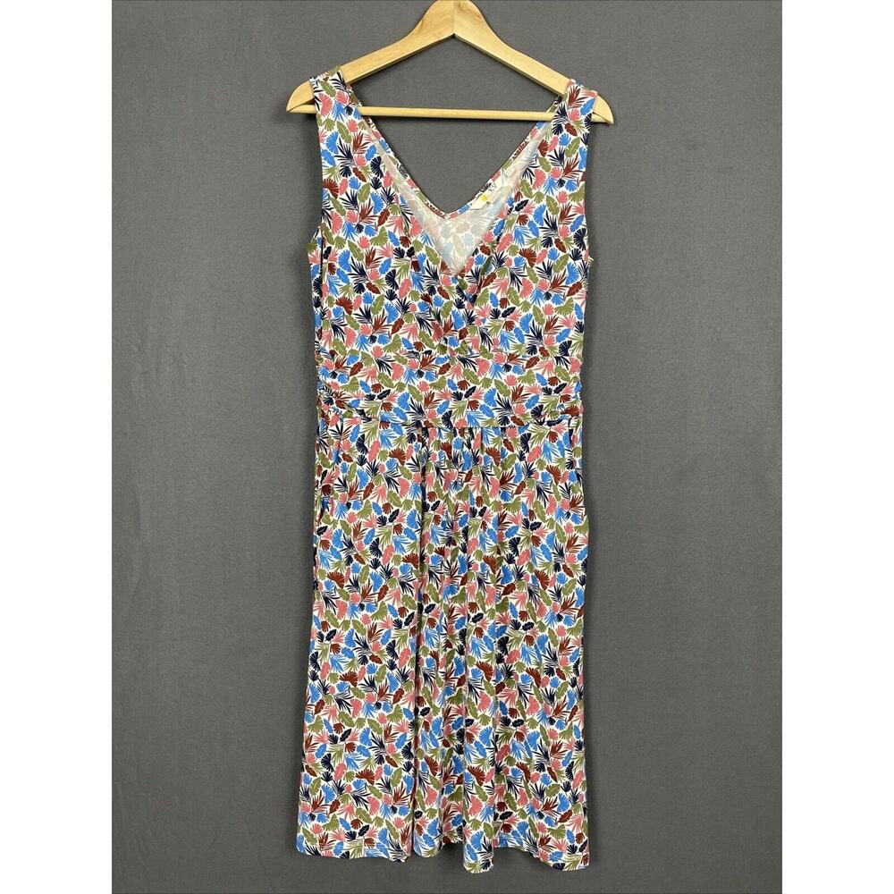 Boden Fit and Flare Dress Sundress 8R Floral Sleeveless Pockets Casual Flowy